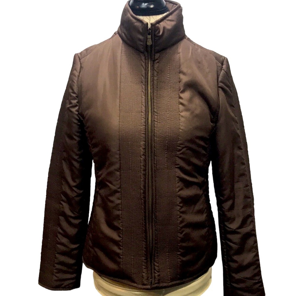 E Studio Brown Snow Jacket Size M
